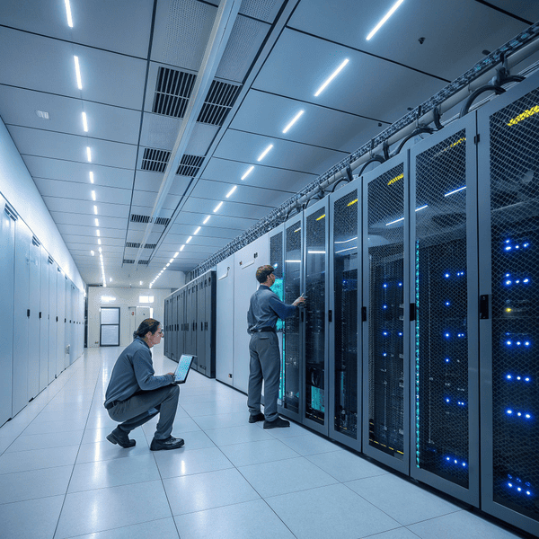What takes up the most space in a data center?
