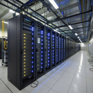Do Google and Facebook use servers in their data centers?