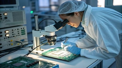 Automated optical inspection (AOI) quality control