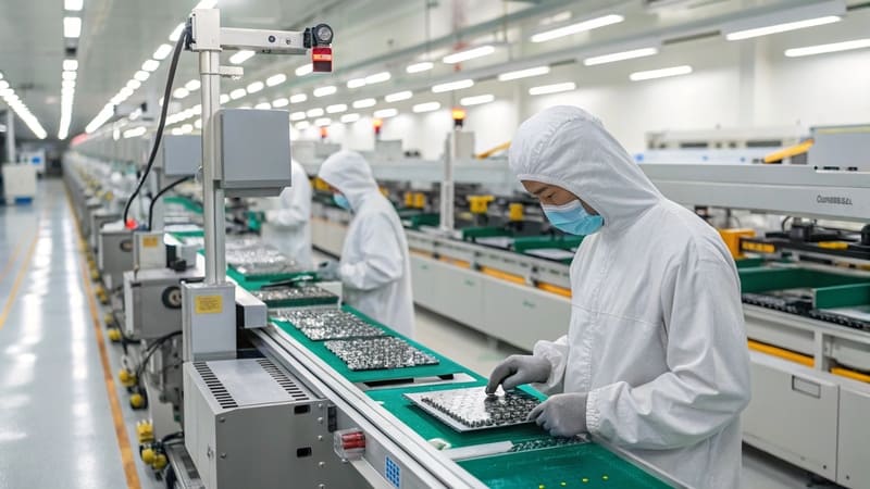 PCB automated production line with SMT equipment